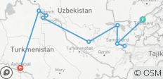  Fascinant Ouzbékistan avec Turkménistan - 10 destinations 