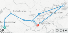  Joyas de la Ruta de la Seda y Tayikistán - Ferrocarril de lujo - 10 destinos 
