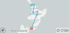  North Island - Hop-On-Hop-Off bus pass - 6 destinations 
