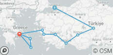  15-daagse privé-engelsvakantie in TURKIJE &amp; GRIEKENLAND| Twee koninkrijken, een wonderbaarlijke zoektocht! (Vlucht Turkije-Griekenland inbegrepen) - 11 bestemmingen 