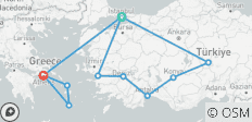  16-Day Private Angels Vacations in Turkey&amp;Greece| Two Kingdoms, One Marvelous Quest! (Escorted private tour) - 11 destinations 