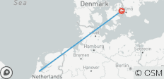  7 días en tren por Ámsterdam y Copenhague - 2 destinos 