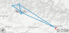  North Annapurna Base Camp Trek - 14 destinations 