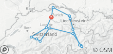  6 jours à la découverte des paysages de Suisse au départ de Zurich - 15 destinations 
