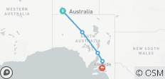  Outback Entdeckerreise Uluru nach Adelaide Kurzurlaub, 4 Tage - 5 Destinationen 