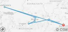  Hoofdsteden van Mexico (inclusief Tlalpujahua de Rayón) - 7 bestemmingen 