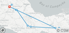  Mexico en traditionele routes - 17 bestemmingen 