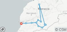  4-Days Desert Tour From Agadir To Erg Chigaga ; Desert Express - 13 destinations 