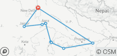  Golden Triangle Tour with Orchha Khajuraho and Varanasi - 11 destinations 