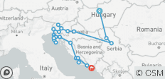  Privé - Balkans étendus de Budapest à Dubrovnik - 25 destinations 