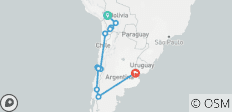  Hoogtepunten van Zuid-Amerika: Bolivia, Chili &amp; Argentinië - 11 bestemmingen 