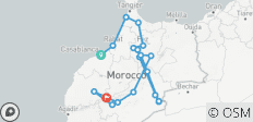  10-tägige Marokko-Touren von Casablanca nach Chefchaouen - 19 Destinationen 