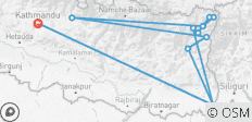  Kanchenjunga Base Camp Trek - 13 destinations 
