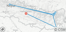  Kanchenjunga North Base Camp Trek - 15 destinations 