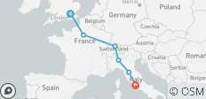  13 Días de Londres a Roma en tren (Londres, París, Zúrich, Milán, Florencia y Roma.) - 6 destinos 