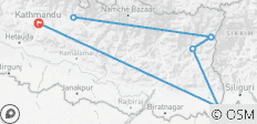  Kanchenjunga South Base camp Trek - 9 destinations 