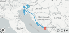  Privé - Balkan étendu de Ljubljana à Dubrovnik - 20 destinations 