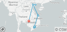  12 Tage Vietnam - Kambodscha - Abfahrt täglich von Ho Chi Minh Stadt - 9 Destinationen 