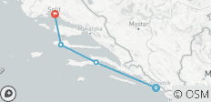  Dubrovnik a Split - Crucero en barco Premium de 5 días - 4 destinos 