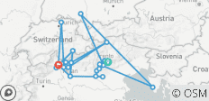  Autotour Die sieben bezauberndsten Seen Oberitaliens - 27 Destinationen 