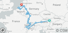  Romantischer Rhein &amp; Mosel mit den Wundern der Schweiz &amp; Österreich - 29 Tage (von Wien bis Amsterdam) - 25 Destinationen 