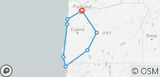  Oregon-Schleife - 7 Tage - 8 Destinationen 