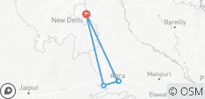  Taj Mahal Overnight Tour From Delhi By Car - 6 destinations 