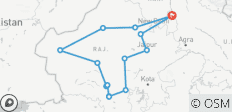 Circuit majestueux au Rajasthan avec repas en demi-pension et entrée dans des sites emblématiques - 15 destinations 