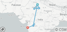  Golden Triangle Tour with Ajanta and Ellora Caves - 12 destinations 