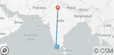  Kerala Tour Package from Delhi with Flight and Half-board Meals - 12 destinations 