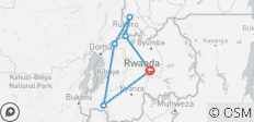  7 Tage Ruanda Uganda Gorilla Tracking &amp; Schimpansen Trekking Reise - 6 Destinationen 