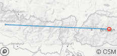  Bhutan Tour - 2 destinations 