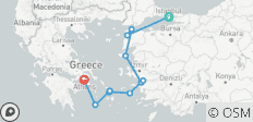  Explorateur de la mer Égée - Istanbul → Athènes (2025) (11 destinations) - 11 destinations 