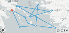  Greek Islands Explorer Athens → Athens (2025) (14 destinations) - 14 destinations 