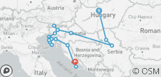  Budapest, Belgrade et Bled à Split - 13 jours - 22 destinations 