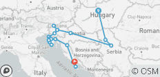  Budapest, Belgrade &amp; Bled to Split Superior - 13 jours - 21 destinations 