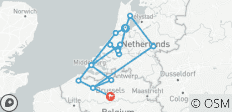  Windmolens, tulpen &amp; Belgische lekkernijen met Brugge 2026 - 11 Dagen (van Amsterdam naar Brussel) - 14 bestemmingen 