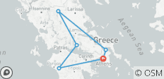  Petit groupe - 4 jours/3 nuits Explore Greece Overnight Classical Tour (y compris les droits d\'entrée des sites archéologiques avec un guide professionnel agréé) - 6 destinations 