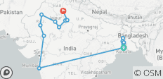  Cruise &amp; Rail: The Sacred Ganges &amp; the Maharajas\' Express (2026) (Kolkata to New Delhi, 2026) - 17 destinations 