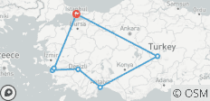  9 Days - Istanbul,Cappadocia, Antalya, Ephesus&amp;Pamukkale / by Plane - 7 destinations 