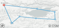  10 dagen 9 nachten rondreis in Kirgizië - 9 bestemmingen 