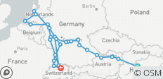  Juwelen Europas &amp; Romantischer Rhein &amp; Mosel 2026 - 29 Tage (von Budapest bis Zürich) - 31 Destinationen 