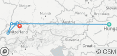  Jewels of Europe &amp; Romantic Rhine &amp; Moselle 2026 - 29 Days (from Budapest to Zurich) - 6 destinations 
