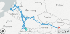  Juwelen Europas &amp; Romantischer Rhein &amp; Mosel 2026 - 29 Tage (von Zürich bis Budapest) - 30 Destinationen 