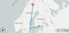  Liefdevol Lapland: Pooltrein naar de huskysafari (van Helsinki naar Kiruna) - 5 bestemmingen 