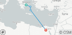  ADONIS | Greece &amp; Egypt : Athens, Mykonos, Santorini &amp; Cairo (hotels, ferries, flights &amp; tours) - 4 destinations 