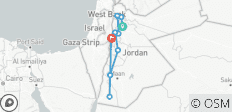  Jordanien Winterausflug - 5 Tage - 9 Destinationen 