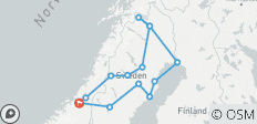  Puur natuur - de droomwegen van Noord-Zweden vanuit Trondheim - 14 bestemmingen 