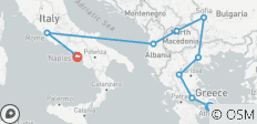  IT - De Atenas a Roma y Amalfi - Recorrido por Grecia, los Balcanes e Italia con 1 vuelo incluido - 10 destinos 