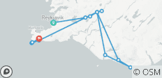  7 Daagse IJsland Eclips Elite: Zuid-IJsland &amp; Blue Lagoon Verblijf - 14 bestemmingen 
